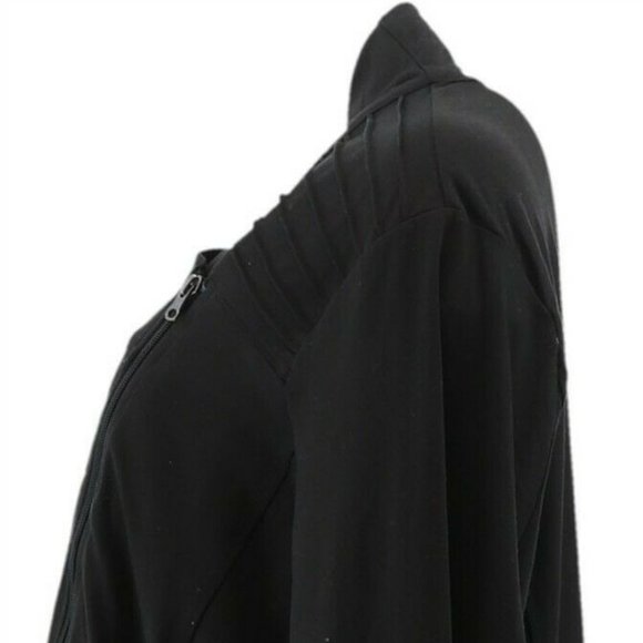 NWT SUSAN LUCCI COLLECTION LONG SLEEVE BLACK‎ MOTO JACKET SMALL - Picture 5 of 12